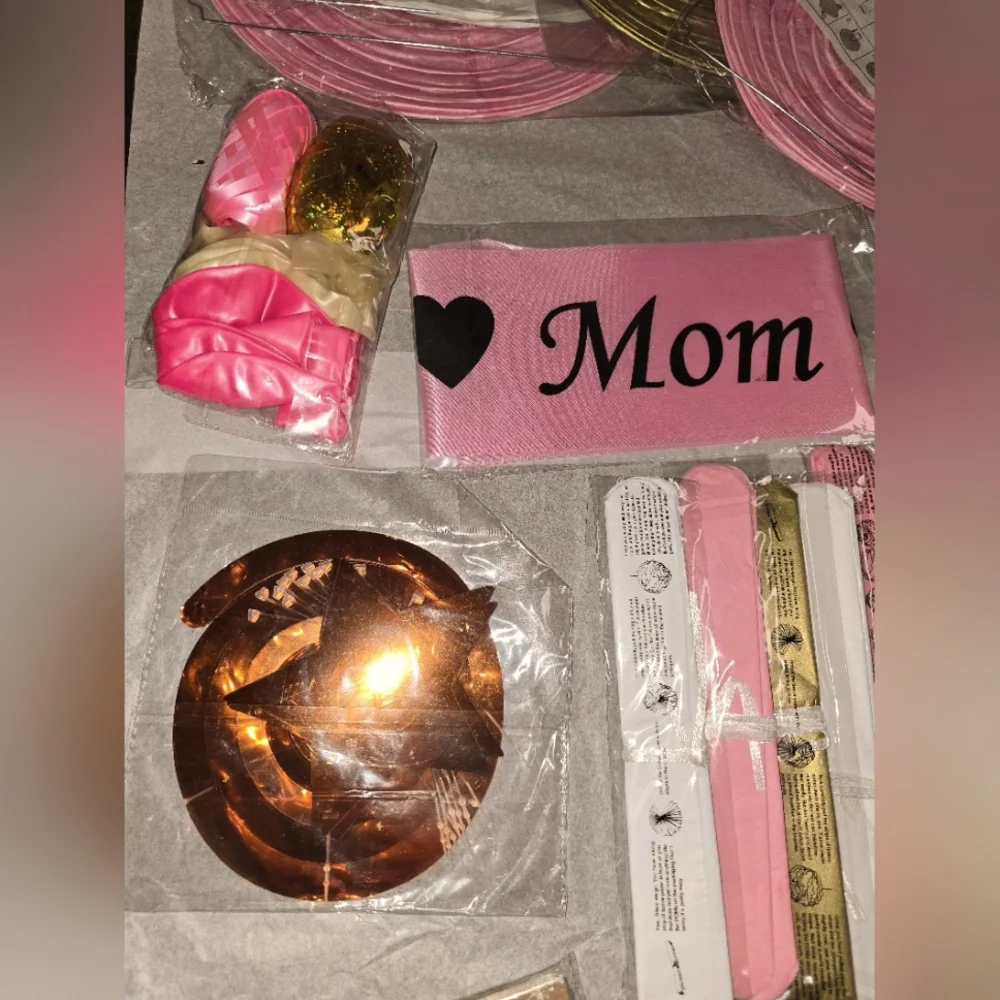 Girl Baby Shower Decoration Set
